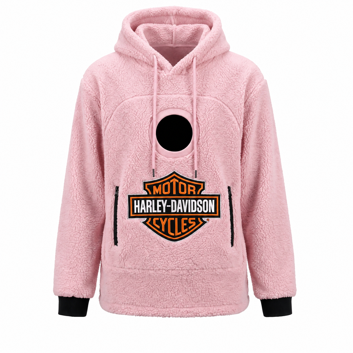 Pink Sherpa Pet Carrier Hoodie